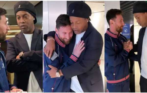 Ronaldinho sa med et smil at han ikke samlet på Messi-trøyer: han burde samle trøyene mine