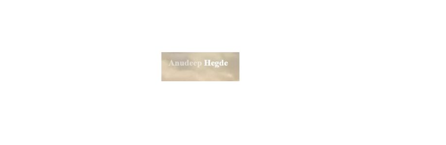 Anudeep Hegde Cover Image