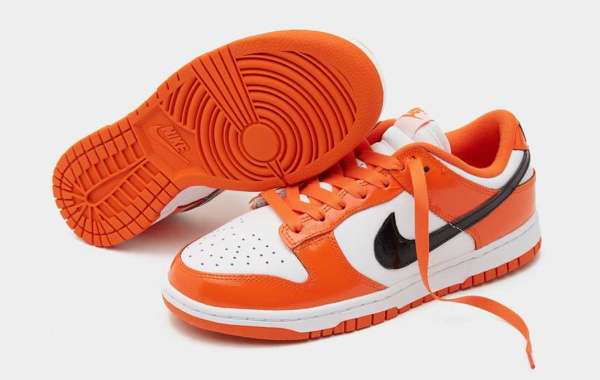 Nike Dunk Low Schwarz Total Orange: Festlicher Stil!